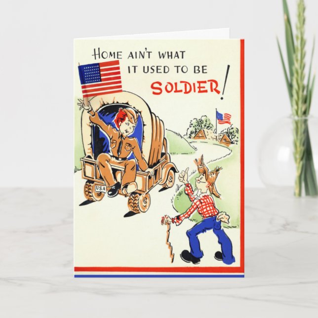 Missing You Soldier Card (Front)