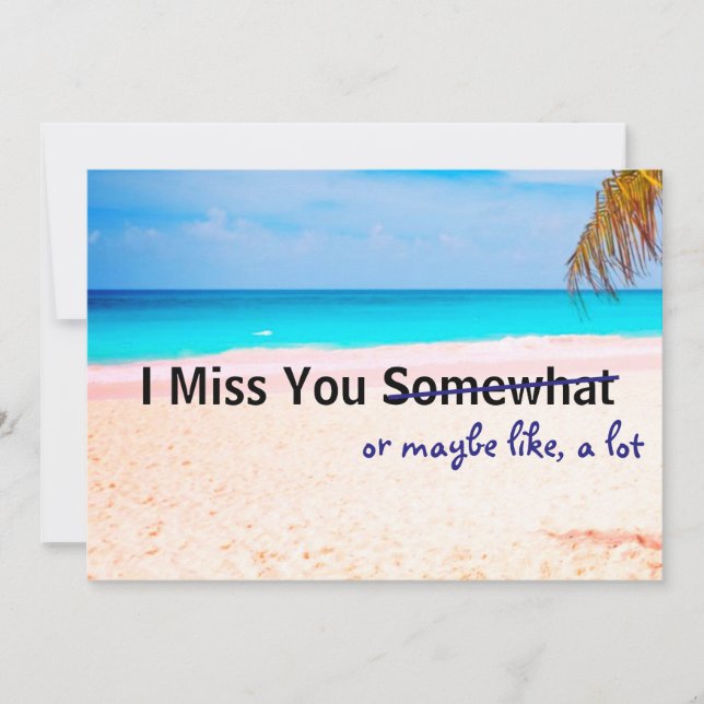 Missing You Somewhat - Card (Front)