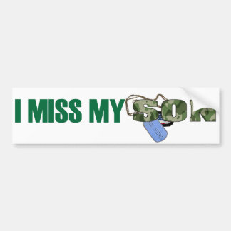 Missing You Son Bumper Sticker