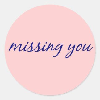 missing you sticker