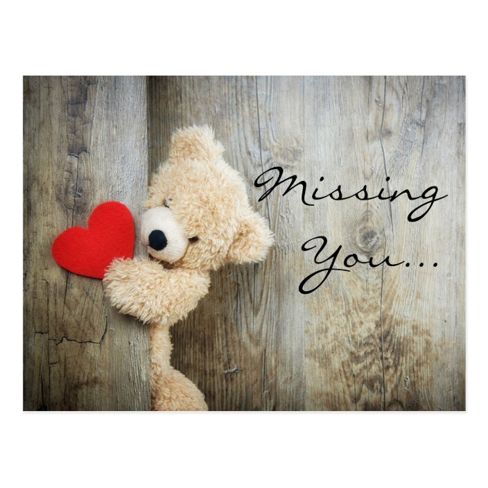 i miss you teddy bear