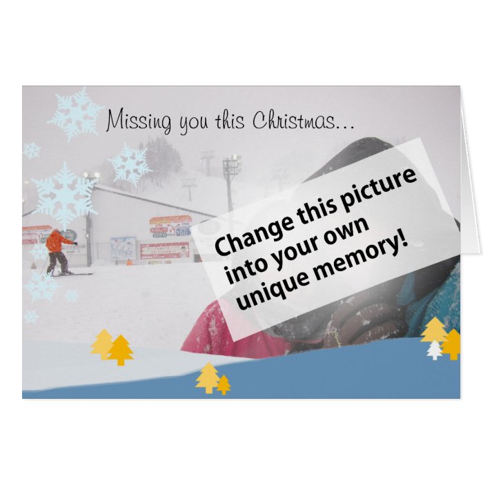 Missing you this Christmas Greeting Cards