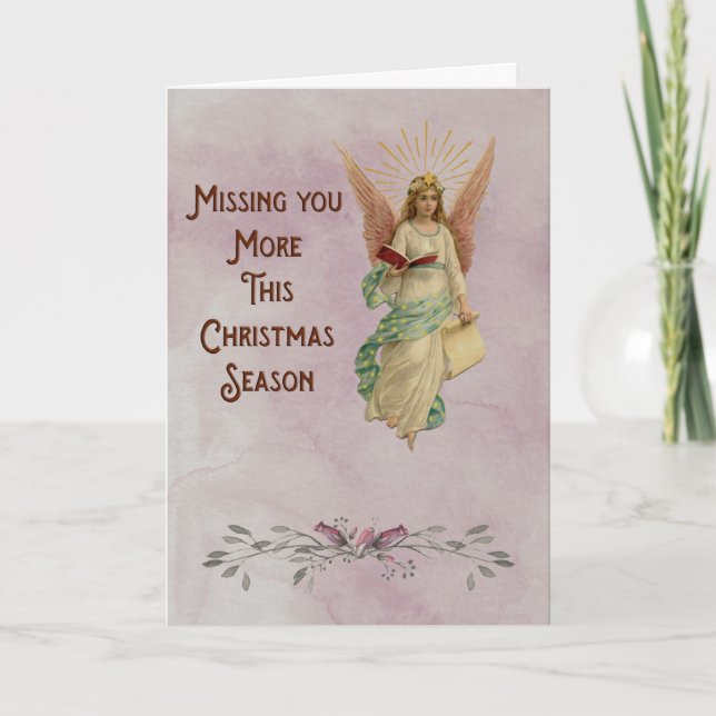 Missing you this Christmas season Holiday Card (Front)