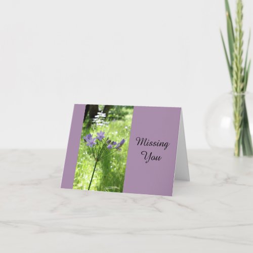 Missing You Wildflower Note Card