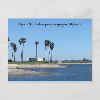 Mission Bay Beach, California Postcard