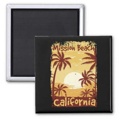 Mission Beach California Magnet