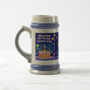 Mission Birthday Complete – Space Rocket Kids Mug