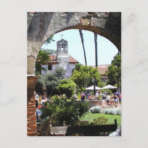 Mission Capistrano Church Arches Postcard