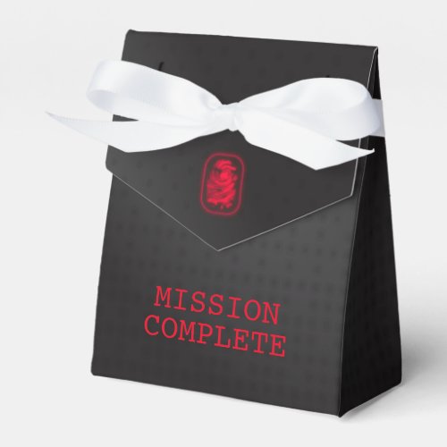 MISSION COMPLETE Spy Party Favor Boxes