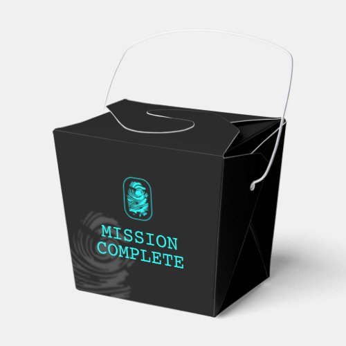 Mission Complete Spy Party Favor Boxes