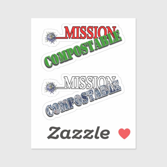 Mission: COMPOSTABLE Sticker (Sheet)