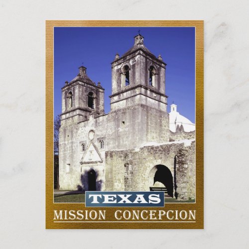 Mission Concepcion in San Antonio Texas Postcard