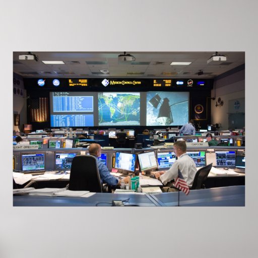 Mission Control Center Poster | Zazzle