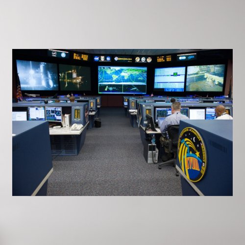 Mission Control Center STS_119 Poster