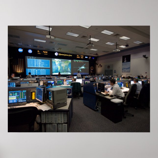 Mission Control Center (STS-119) Poster (Front)