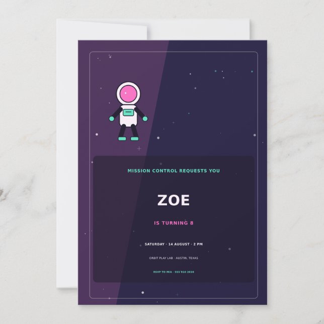 Mission Control Invitation (Front)