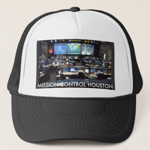 Mission Control Shuttle MISSION CONTROL HOUSTON Trucker Hat