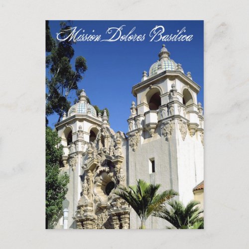 Mission Dolores Basilica San Francisco CA Postcard