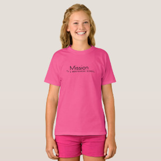 Mission Montessori Black Logo Kids  T-Shirt