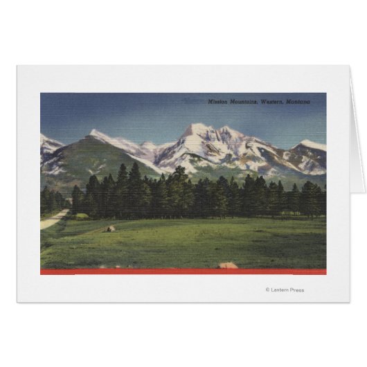 Mission Mountains View in MontanaMontana (Front Horizontal)