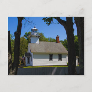 Mission Point Lighthouse, Michigan Postcard