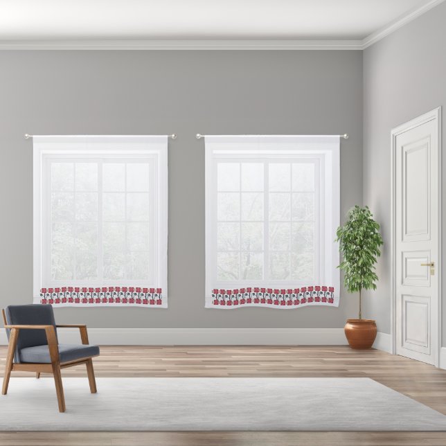 Mission Rose Sheer Curtains (Wide)