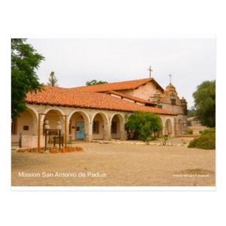 Mission San Antonio de Padua California Products Postcard