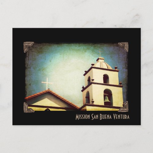 Mission San Buena Ventura Belltower Postcard