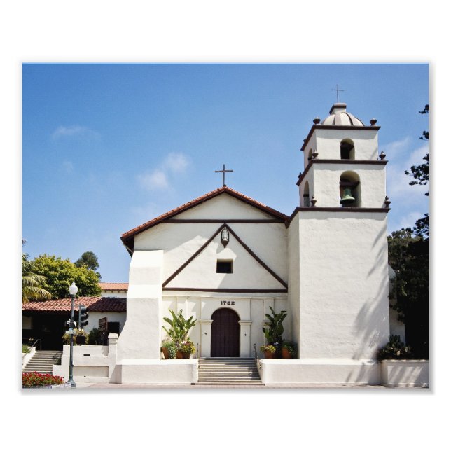 Mission San Buenaventura Photo Print (Front)
