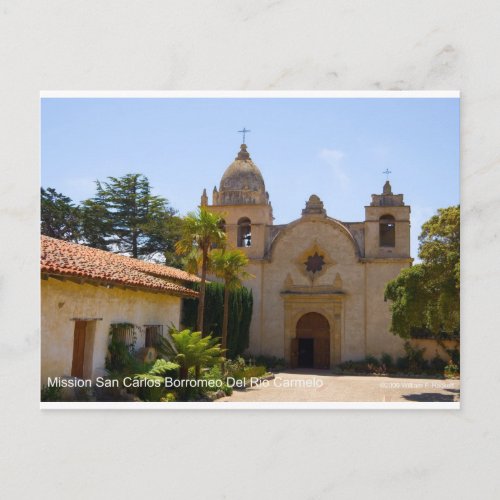 Mission San Carlos Borromo de Carmelo Products Postcard