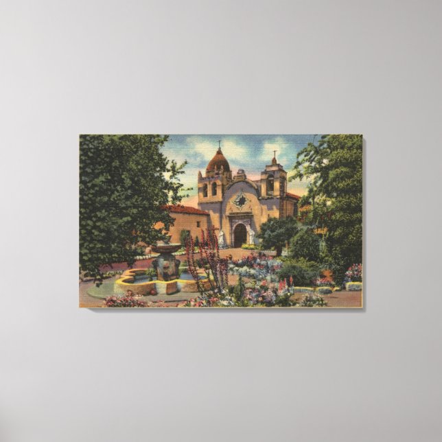 Mission San Carlos de Borromeo de Monterey Canvas Print (Front)