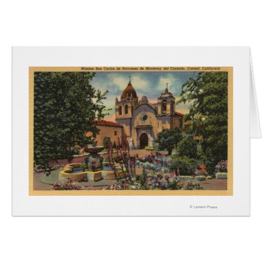 Mission San Carlos de Borromeo de Monterey Cards (Front Horizontal)