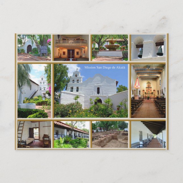 Mission San Diego Postcard (Front)