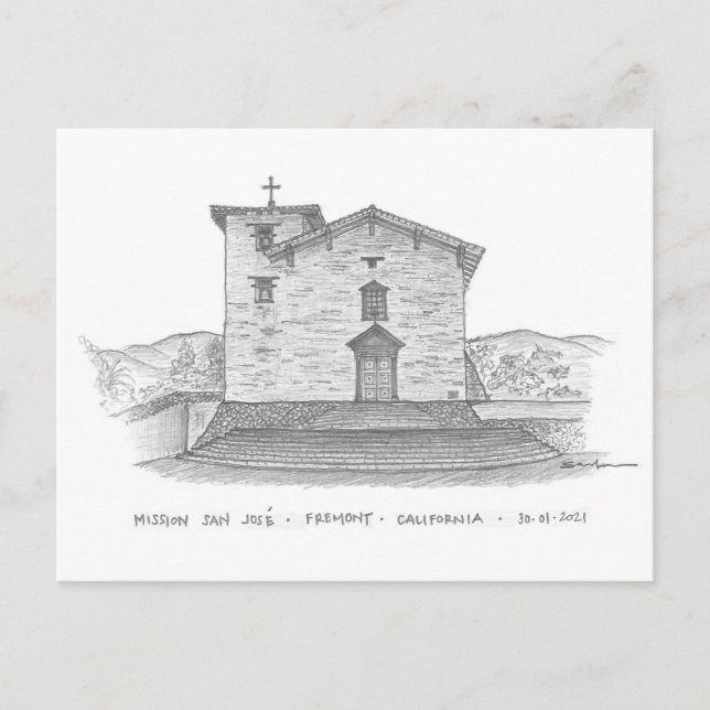Mission San José, Fremont, California, USA Postcard (Front)