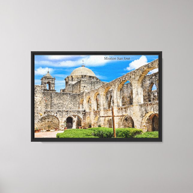 Mission San Jose, San Antonio, Texas Canvas Print (Front)