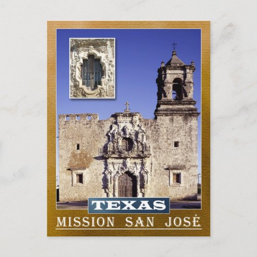 Mission San Jos San Antonio Texas Postcard