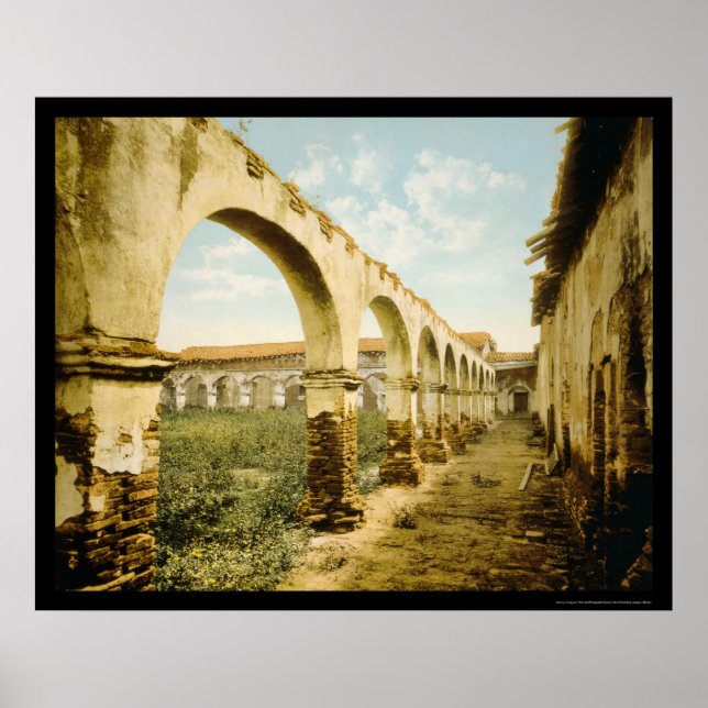 Mission San Juan Capistrano, CA 1899 Poster (Front)