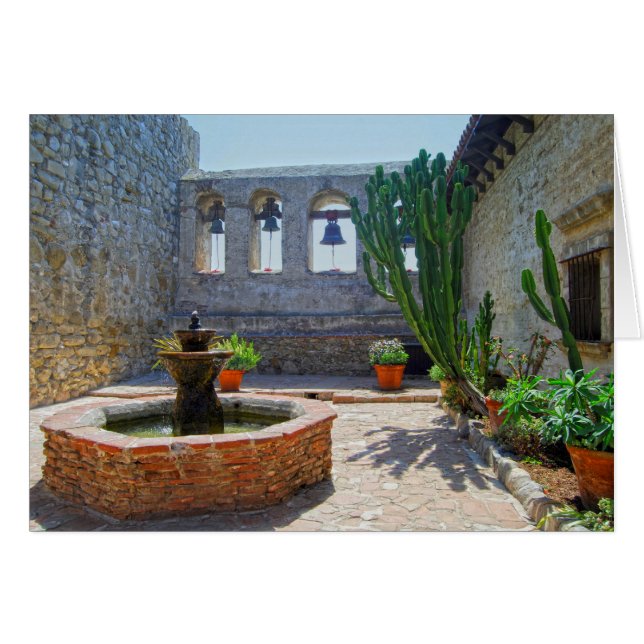 Mission San Juan Capistrano Courtyard Cards (Front Horizontal)