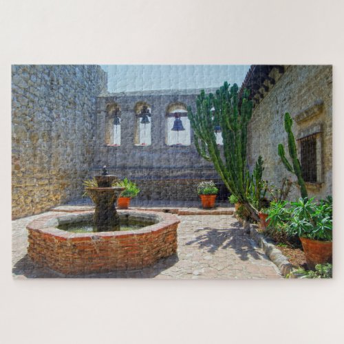 Mission San Juan Capistrano Courtyard Jigsaw Puzzle