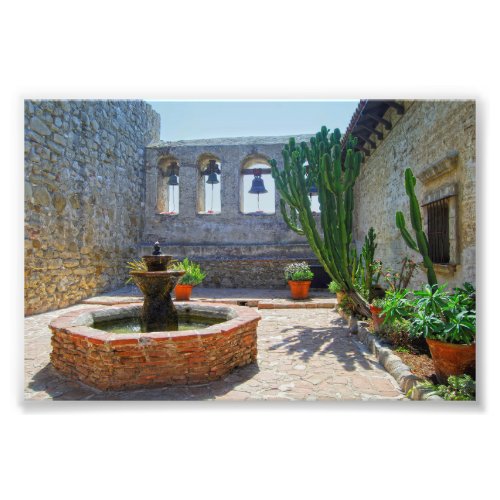 Mission San Juan Capistrano Courtyard Photo Print