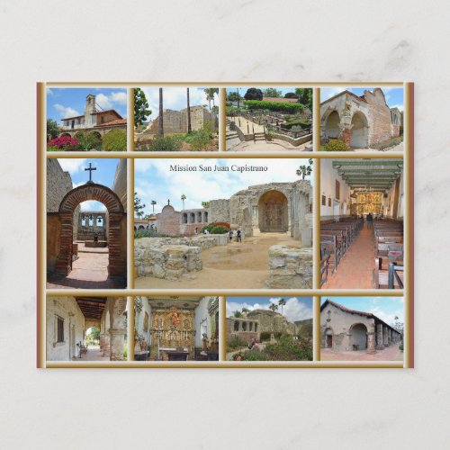 Mission San Juan Capistrano Postcard