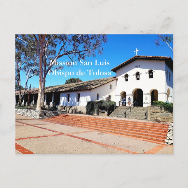 Mission San Luis Obispo de Tolosa Postcard (Front)