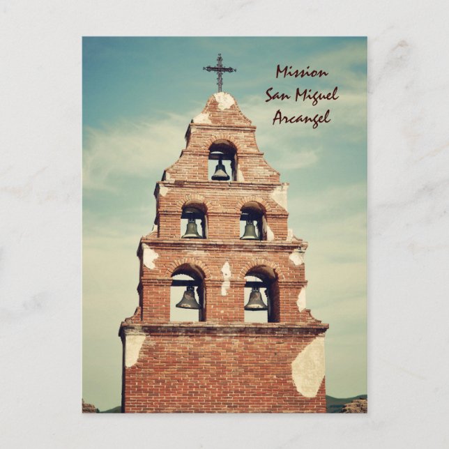 Mission San Miguel Arcangel Postcard (Front)