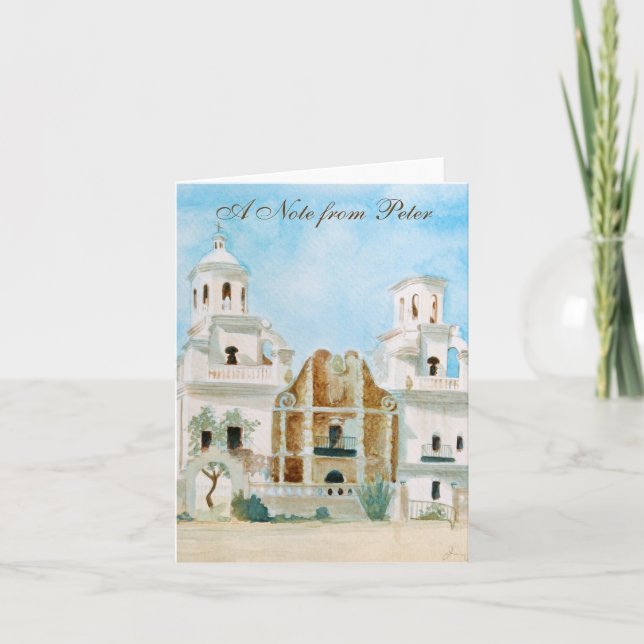 Mission San Xavier del Bac Note Card (Front)