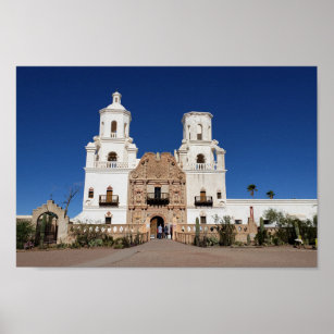 Mission San Xavier Del Bac, Tucson AZ Poster