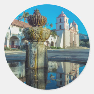Mission Santa Barbara Classic Round Sticker