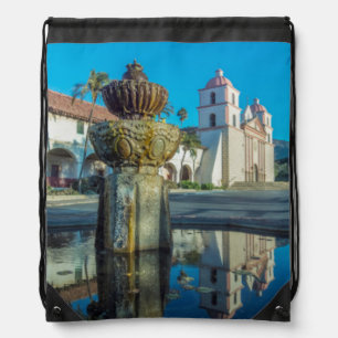 Mission Santa Barbara Drawstring Bag