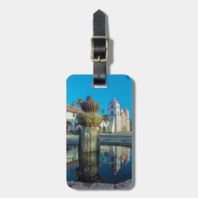 Mission Santa Barbara Luggage Tag (Front Vertical)