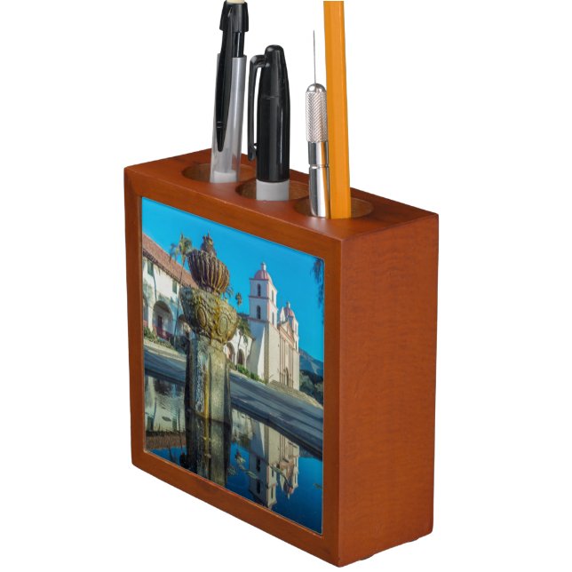 Mission Santa Barbara Pencil Holder (In Situ)