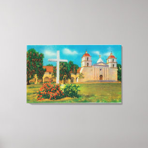 Mission Santa Barbara View Canvas Print